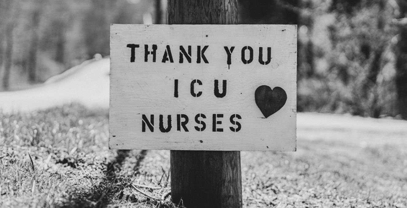 thank you sign, icu nurses