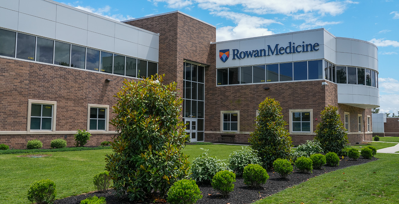 outsdie facade of the Rowan Medicine building in Sewell