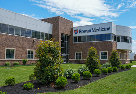 outside facade of the Rowan Medicine building in Sewell